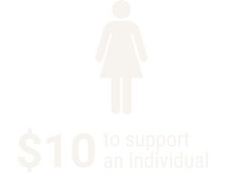 $10 to Support an Individual