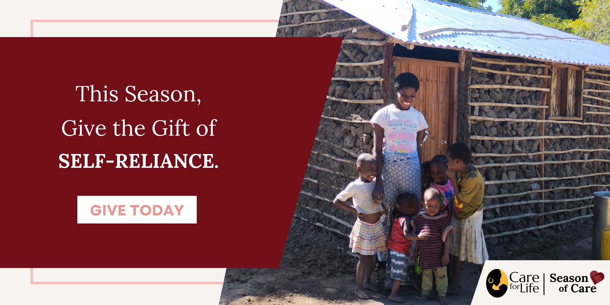 This season, give the gift of self-reliance. - GIVE TODAY